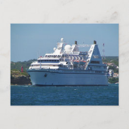 Cartão Postal Navio De Cruzeiro Que Deixa Mahon