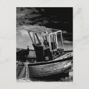 Cartão Postal Navio de pesca de safra.