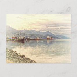 Cartão Postal Navio de rebocador no fim do mundo