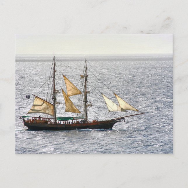 Cartão Postal Navio pirata (Frente)