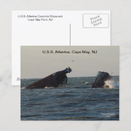 Cartão Postal Navio U.S.S. Atlantus, Postcard de Nova Jersey