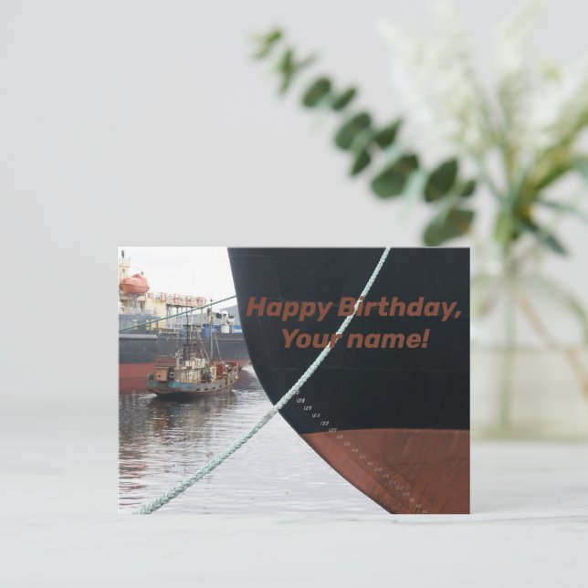 Cartão Postal Navios (Em pé/Frente)