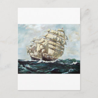 Cartão Postal Navios à vela