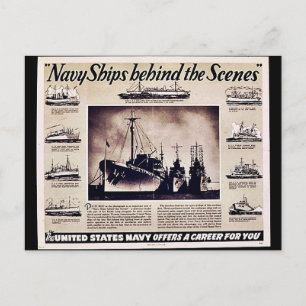 Cartão Postal Navios da Marinha Por Trás das Cenas