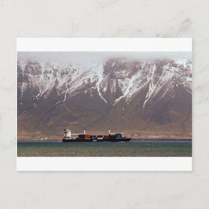 Cartão Postal NAVIOS DE CRUZEIRO À volta das MONTANHAS DE NEVE A
