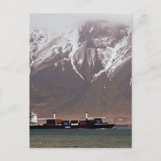 Cartão Postal NAVIOS DE CRUZEIRO ao redor de MONTANHAS DE NEVE A