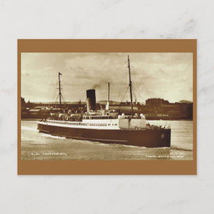 Cartão Postal Navios históricos Vintage, "SS Canterbury"