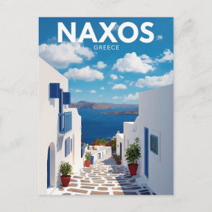 Cartão Postal Naxos Portara Templo de Apolo