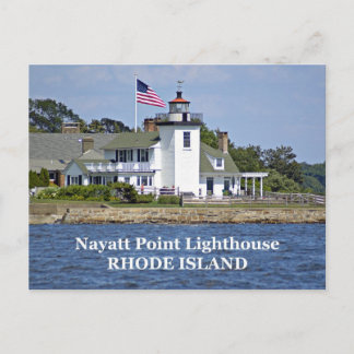 Cartão Postal Nayatt Point Lighthouse, Cartão-postal Rhode Islan