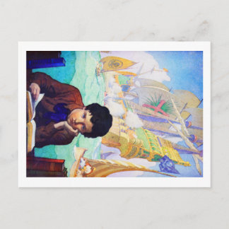 Cartão Postal NC Wyeth's Tales Of Adventure