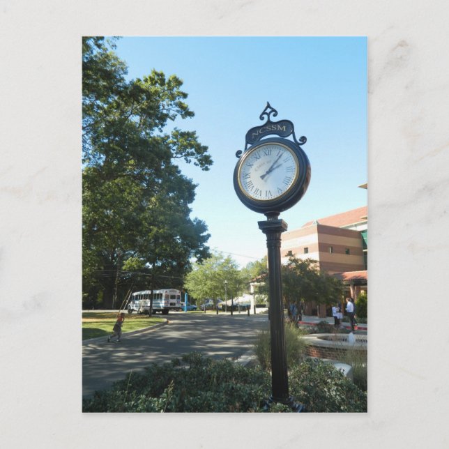 Cartão Postal NCSSM, Relógio Bryan (Frente)