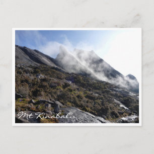 Cartão Postal neblina cinabalu