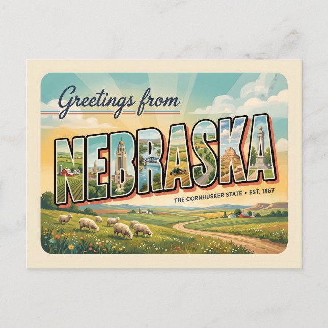 Cartão Postal Nebraska (Frente)