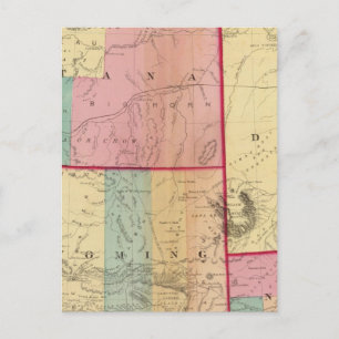 Cartão Postal Nebraska e os Dakotas
