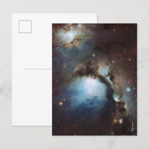 Cartão Postal Nebula Orion Astronomy blue castanho, estrelas do 