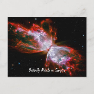 Cartão Postal Nebulosa Borboleta na Constelação Scorpius
