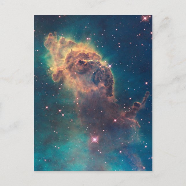 Cartão Postal Nebulosa Carina do Telescópio Espacial Hubble Colo (Frente)