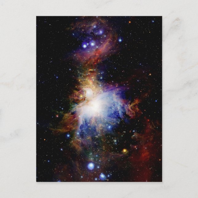 Cartão Postal Nebulosa Colorida (Frente)