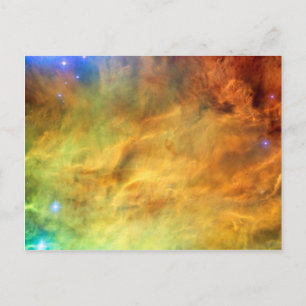 Cartão Postal Nebulosa de Lagoa Messier 8 - Foto do Espaço Hubb