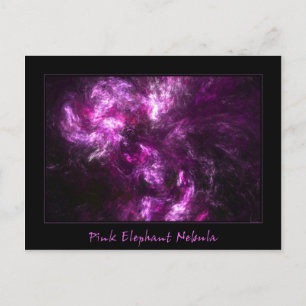 Cartão Postal Nebulosa do Elefante Rosa