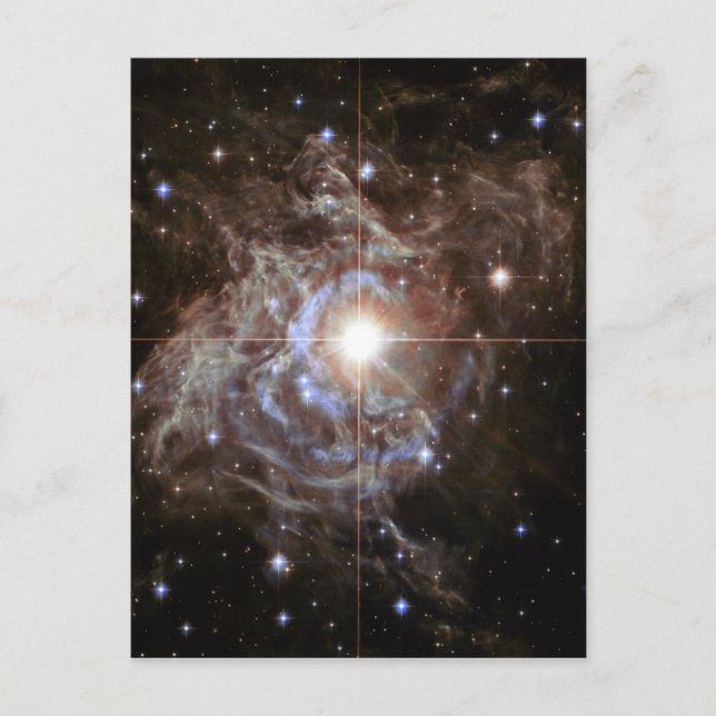 Cartão Postal Nebulosa Espacial - Estrela Variável Cepheid RS Pu (Frente)