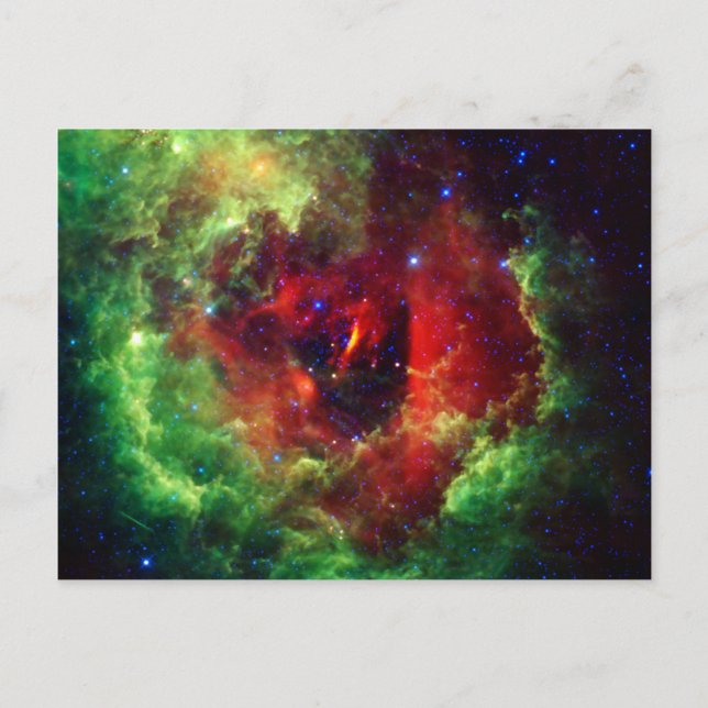 Cartão Postal Nebulosa Rosa de Rosette dos Unicórnios (Frente)