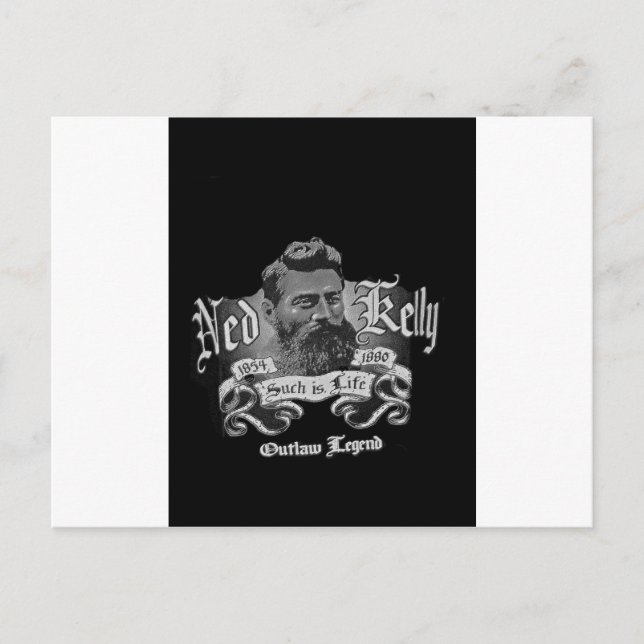 Cartão Postal Ned Kelly - Uma Lenda Australiana (Frente)