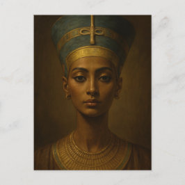 Cartão Postal Nefertiti Vintage Style Art