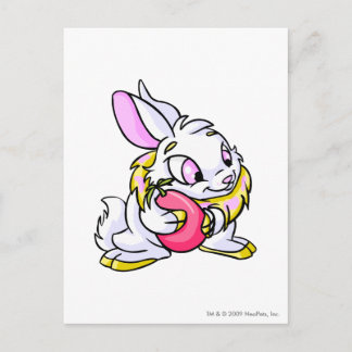 Cartão Postal Negg de abraço amarelo cibunny
