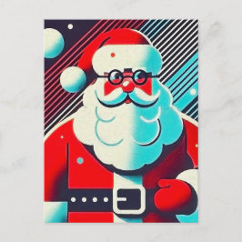 Cartão Postal Negócio Santa Claus encantador personalizado