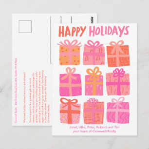 Cartão Postal Negócios Corporativo Natal Férias FOTO PERSONALIZA