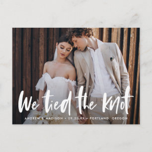 Cartão Postal Negrito Script Foto Nós Damos o Nó