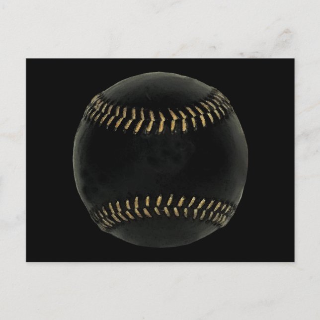 Cartão Postal negro de beisebol (Frente)