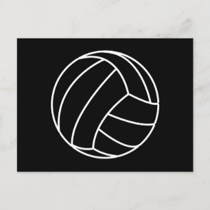 Cartão Postal NEGRO E BRANCO VOLLEYBALL esporte de verão divers