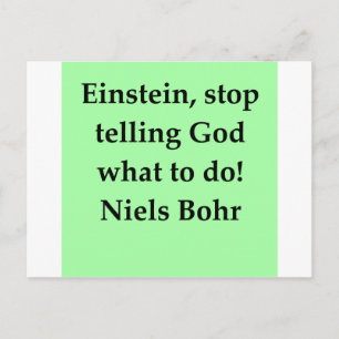 Cartão Postal neils bohr aspas