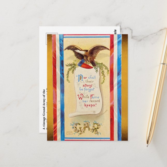 Cartão Postal "Nem Será Esquecida a História Deles" Cartão-Posta (Frente/Verso In Situ)