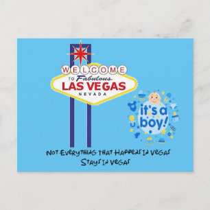 Cartão Postal Nem tudo fica em Vegas É um menino