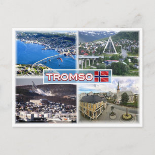 Cartão Postal Nenhum Tromsø - Vista Aérea - Catedral Ártica