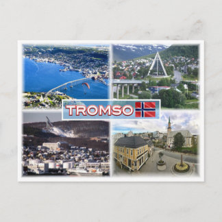 Cartão Postal Nenhum Tromsø - Vista Aérea - Catedral Ártica