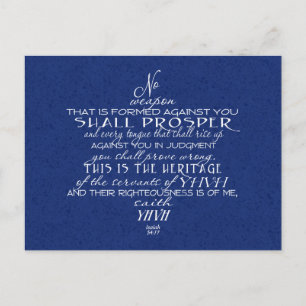 Cartão Postal Nenhuma Estrela de Arma de David Azul