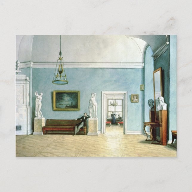 Cartão Postal Neo-Classical Interior, c.1820 (Frente)