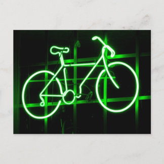 Cartão postal Neon Bicycle