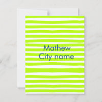 Neon green yellow retro stripes adiciona nome city