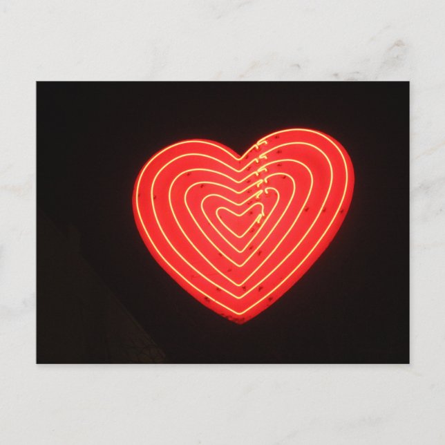 Cartão Postal Neon Heart 2 (Frente)