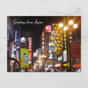 Cartão Postal neon osaka