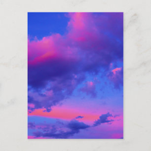 Cartão Postal Neon Pink Sunset