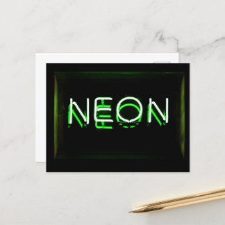 Cartão Postal NEON - Sinal de Neon Verde
