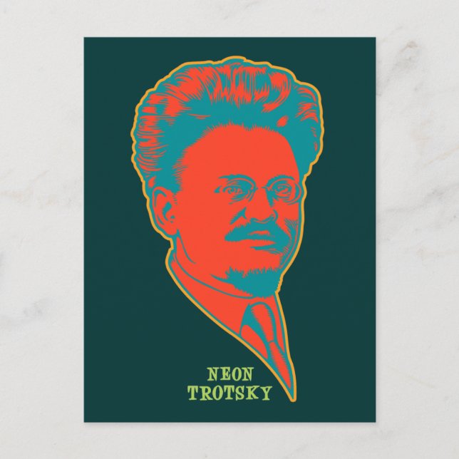 Cartão Postal Neon Trotsky (Frente)