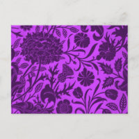 Néon venenoso e padrão floral roxo escuro