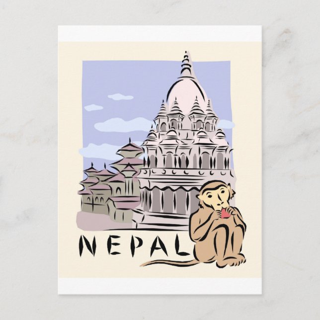 Cartão Postal Nepal (Frente)